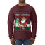 Merry Christmas Y'all Christmas Sweater, Ugly Christmas Sweater Mens Long Sleeve Shirt