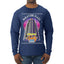 Retro Nakatomi Plaza 1988 Holiday Party Ugly Christmas Sweater Mens Long Sleeve Shirt