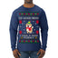 Good News I Saw a Dog Today Funny Ugly Christmas Sweater Mens Long Sleeve Shirt