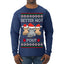 Better Not Pout, Cute Sad Santa Cats | Funny Ugly Christmas Sweater Mens Long Sleeve Shirt