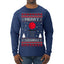 Merry Swishmas Basketball Sports Ugly Christmas Sweater Mens Long Sleeve Shirt