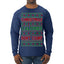 Christmas Calories Don't Count Funny Family Holidays Ugly Christmas Sweater Mens Long Sleeve Shirt