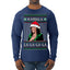 Kamala La La Funny Santa Hat Classic Xmas Song Carol Ugly Christmas Sweater Mens Long Sleeve Shirt