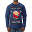 Ugly Ass Sweater Funny Santa Claus Butt Xmas Ugly Christmas Sweater Mens Long Sleeve Shirt