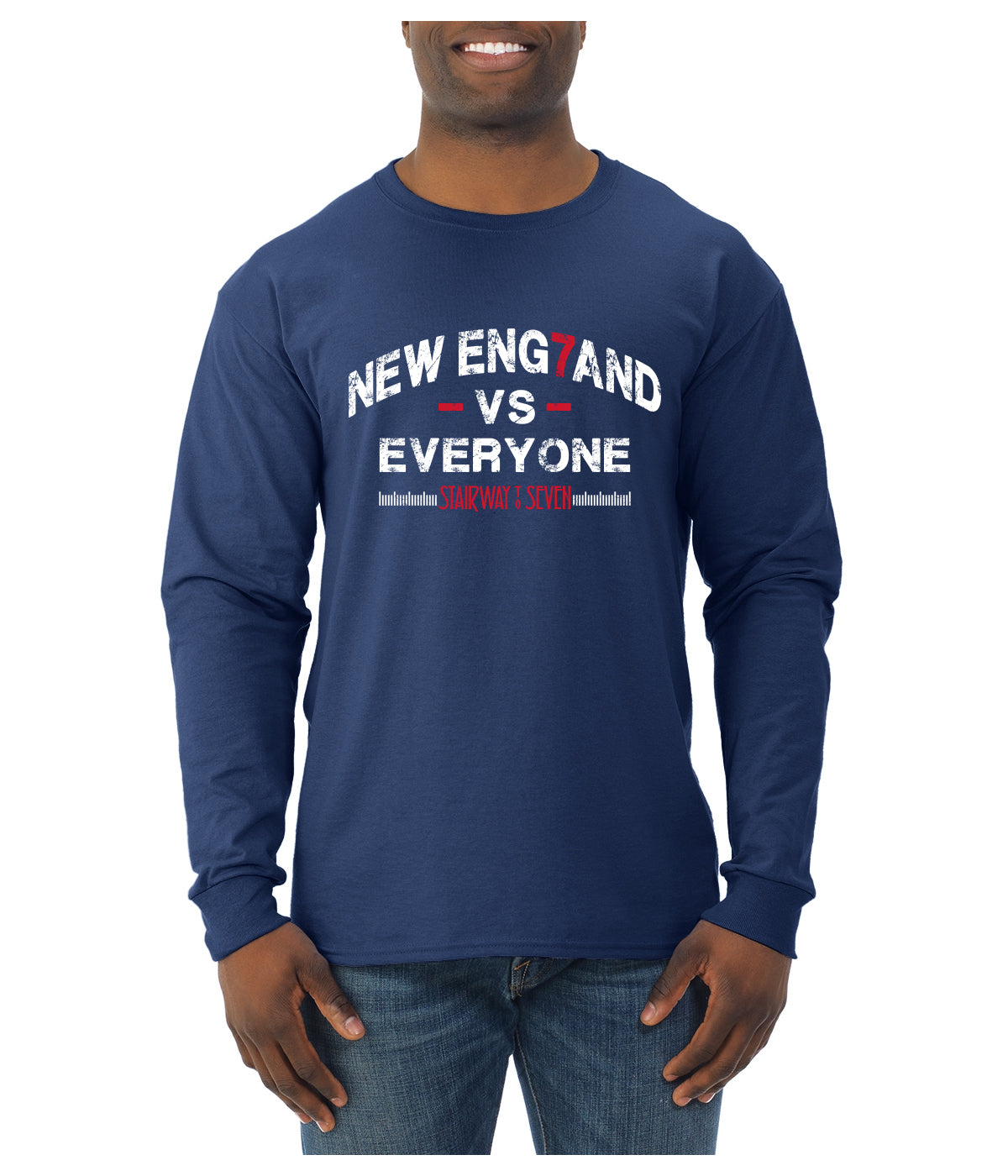 New England Fantasy Football Sports Fan Sweater, Unisex Mens Long Sleeve Shirt