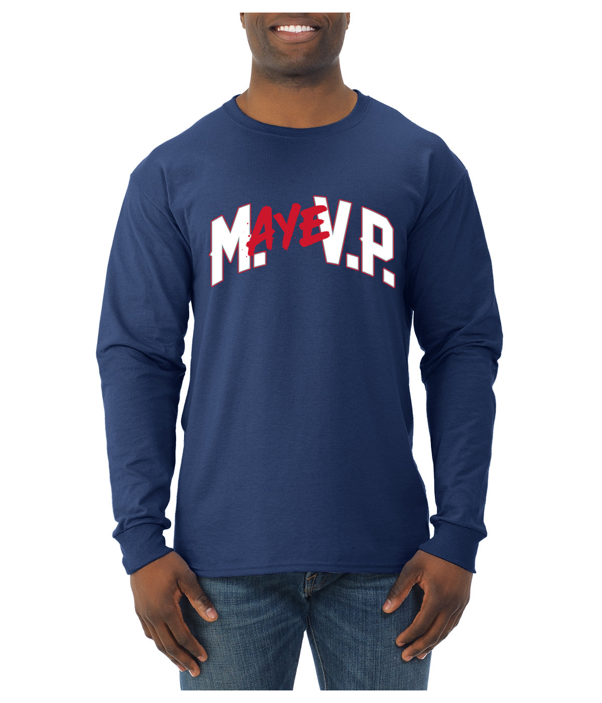 New England Fantasy Football Sports Fan Sweater, Unisex Mens Long Sleeve Shirt