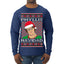 Office Phyllis Navidad Happy Holiday Ugly Christmas Sweater Mens Long Sleeve Shirt
