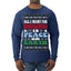 All I Want For Christmas Is Peace on Earth  Ugly Christmas Sweater Mens Long Sleeve Shirt