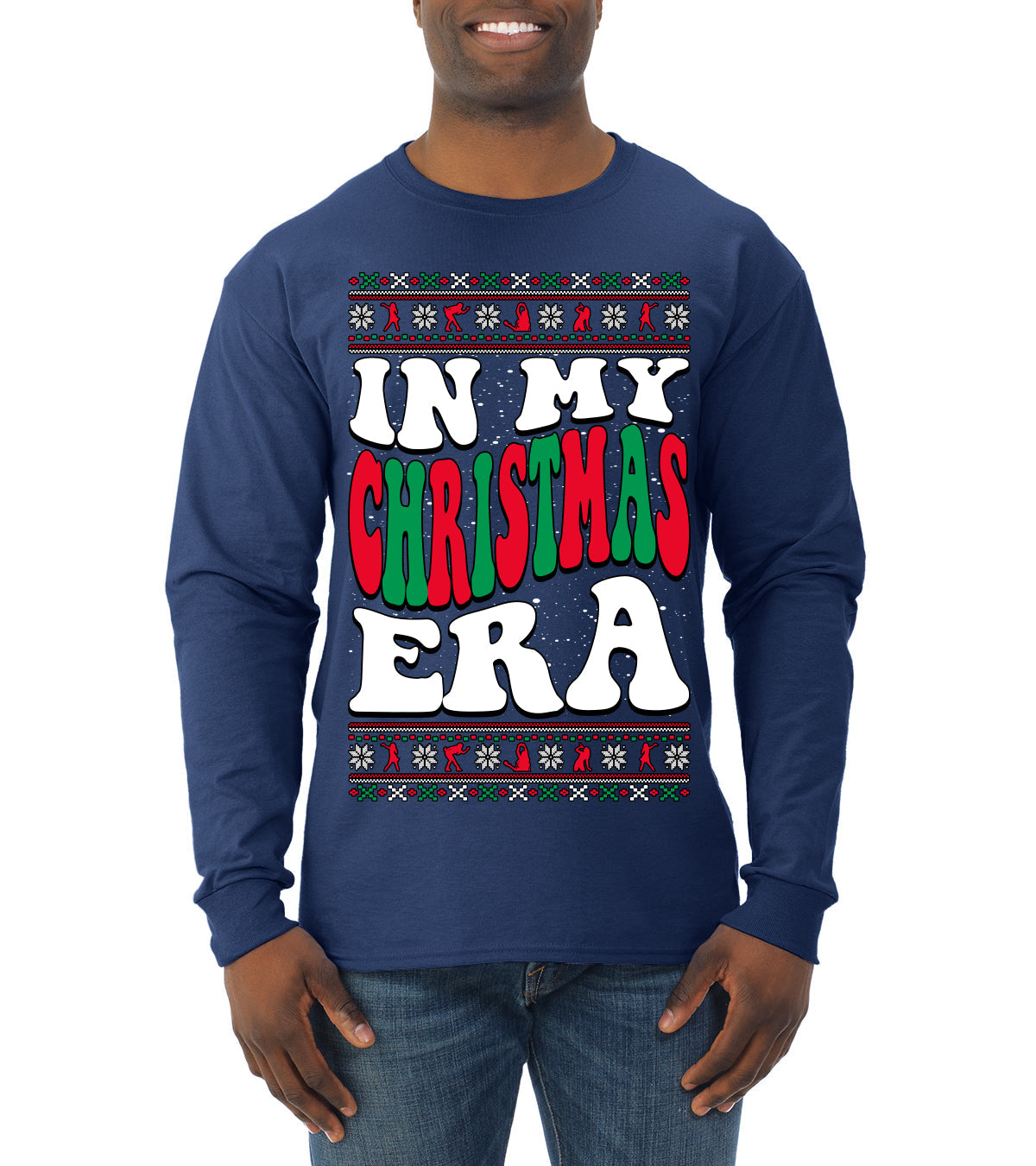 In My Christmas Era Ugly Christmas Sweater Mens Long Sleeve Shirt