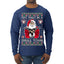Try That In A Small Town Christmas Ugly Christmas Sweater Mens Long Sleeve Shirt