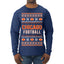 City of Chicago CHI American Football Fantasy Fan Ugly Christmas Sweater Unisex Crewneck Sweatshirt