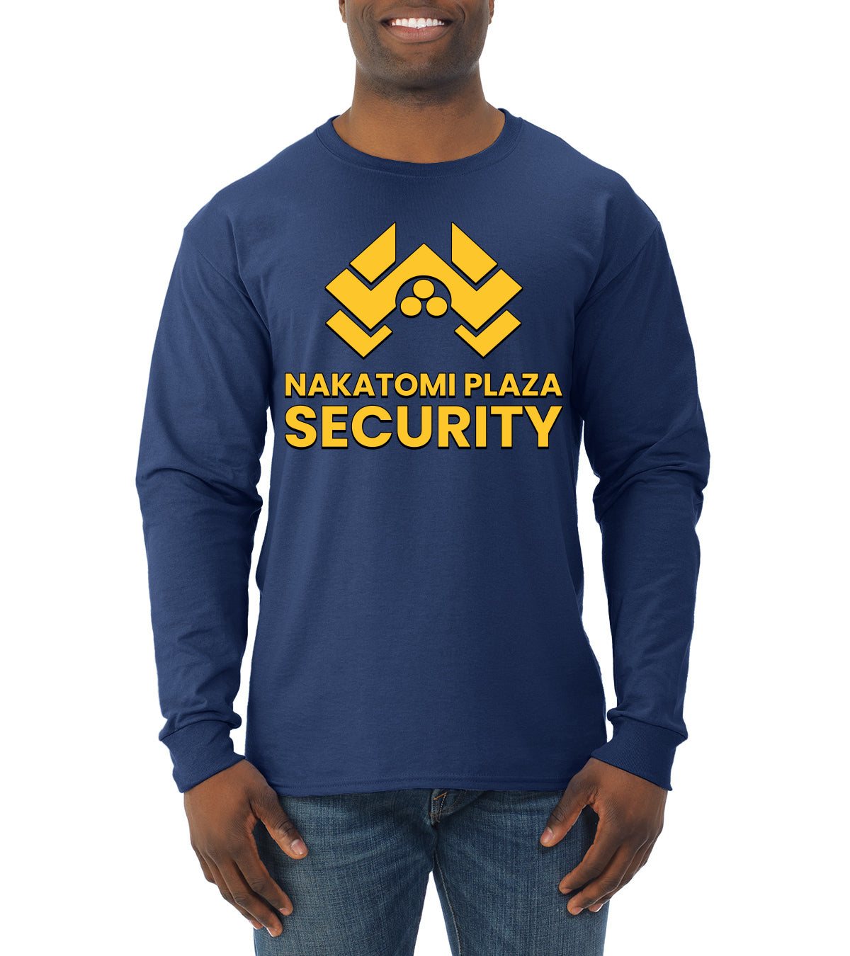 Nakatomi Plaza Security Movie Christmas Mens Long Sleeve Shirt