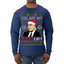 Just Got Litt Up Louis Tv Show Parody Ugly Christmas Sweater Mens Long Sleeve Shirt
