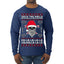 Valhalla Deck The Halls With Skulls & Bodies Ugly Christmas Sweater Mens Long Sleeve Shirt