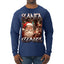 Santa Claus Bootleg Rap Music Style Ugly Christmas Sweater Mens Long Sleeve Shirt