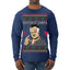 Watch It Santa Funny Paulie Italian Mafia TV Show Ugly Christmas Sweater Mens Long Sleeve Shirt