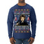 It's Not Christmas Until Hans Gruber Falls From Nakatomi Plaza Color Ugly Christmas Sweater Mens Long Sleeve Shirt
