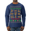Tis' The Season To Be Naughty Unisex Ugly Christmas Sweater Mens Long Sleeve Shirt