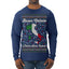 Buon Natale e Felice Anno Nuovo! Merry Christmas and Happy New Year Ugly Christmas Sweater Mens Long Sleeve Shirt