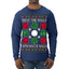 Deck the Halls with Bocce Balls, Funny Classic Italy Italian Sports Ugly Christmas Sweater Mens Long Sleeve Shirt