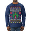 Nakatomi Corporation Christmas Party 1988 Plaza Logo, Classic Die Hard McClane 80s Xmas Movie Quote Ugly Christmas Sweater Mens Long Sleeve Shirt