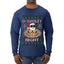 O Swoley Night, Exercise and Fitness Enthusiast, Ugly Christmas Sweater Mens Long Sleeve Shirt