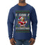 F-CAW-F IT'S CHRISTMAS, Ugly Christmas Sweater Mens Long Sleeve Shirt