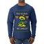 Feliz Navidad Mis Amigos!, Ugly Christmas Sweater Mens Long Sleeve Shirt