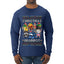 Christmas Brainrot, Ugly Christmas Sweater Mens Long Sleeve Shirt