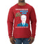 Mistle Joe Shut Up And Kiss Me Man Biden Ugly Christmas Sweater Mens Long Sleeve Shirt