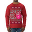 You Can Take Me Hot to Go, Hot Cocoa Viral Song Pop Music Ugly Christmas Sweater Mens Long Sleeve Shirt