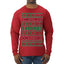 Christmas Calories Don't Count Funny Family Holidays Ugly Christmas Sweater Mens Long Sleeve Shirt