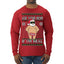 Ask Your Mom If I'm Real Funny, Funny Dirty Inappropriate Censored Santa Claus Ugly Christmas Sweater Mens Long Sleeve Shirt