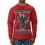 Rockin Around the Christmas Tree Raygun Viral Breakdancer Ugly Christmas Sweater Mens Long Sleeve Shirt