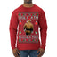 Ugly Ath Sweater Merry Chrithmith, Butt Viral Ugly Ass Boxing Fight Meme Ugly Christmas Sweater Mens Long Sleeve Shirt