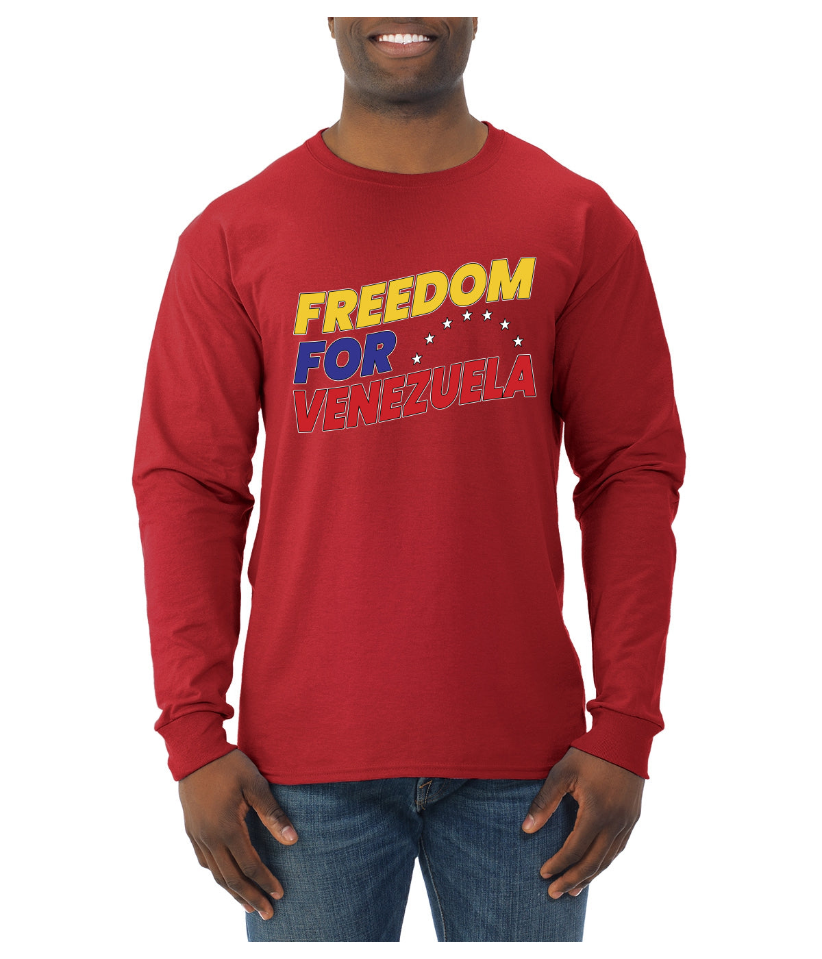 Freedom For Venezuelan Sweater, Unisex Mens Long Sleeve Shirt