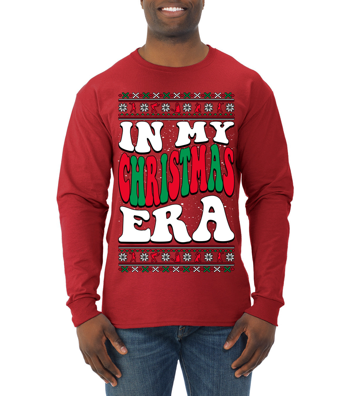 In My Christmas Era Ugly Christmas Sweater Mens Long Sleeve Shirt