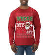 Where My Ho's At? Ugly Christmas Sweater Mens Long Sleeve Shirt