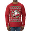 Always Shooting For The Naughty List Ugly Christmas Sweater Mens Long Sleeve Shirt