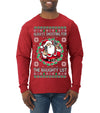 Always Shooting For The Naughty List Ugly Christmas Sweater Mens Long Sleeve Shirt