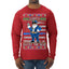 Santa Backs The Blue Pro Police Santa Claus Ugly Christmas Sweater Mens Long Sleeve Shirt