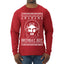 Birthday Boy Jesus Christ Ugly Christmas Sweater Mens Long Sleeve Shirt