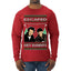 Escaped Bandits Classic Home Holiday Movie Ugly Christmas Sweater Mens Long Sleeve Shirt