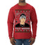 Peso Feliz Navidad Pluma Ugly Christmas Sweater Mens Long Sleeve Shirt