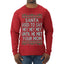 Santa Used To Say Hey Until He Met Your Mom Ugly Christmas Sweater Mens Long Sleeve Shirt