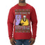 Holiday Armadillo Part Jewish TV Show Ugly Christmas Sweater Mens Long Sleeve Shirt