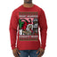 Merry Krampus Naughty Brats | Funny Ugly Christmas Sweater Mens Long Sleeve Shirt