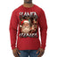 Santa Claus Bootleg Rap Music Style Ugly Christmas Sweater Mens Long Sleeve Shirt