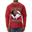 I Saw Diddy Kissing Santa Claus Funny Viral Music Meme Ugly Christmas Sweater Mens Long Sleeve Shirt