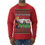 Tis the Season to Take Out the Garbage President Trump Ugly Christmas Sweater Mens Long Sleeve Shirt